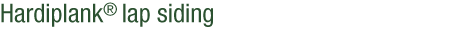James Hardie Siding Center: Products